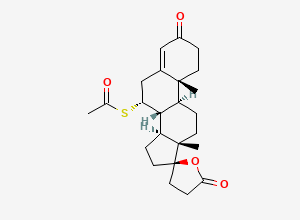 Two-dimensional chemical structure of Spironolactone EPCRS (S1200000), CAS 52-01-7