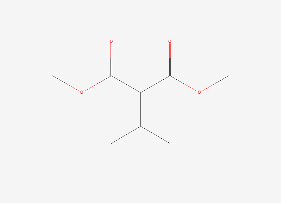 Two-dimensional chemical structure of Dimethyl isopropylmalonate