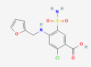 Two-dimensional chemical structure of Furosemide EP Impurity A (Free Base), CAS 4818-59-1