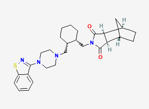 Two-dimensional chemical structure of Lurasidone Impurity D, CAS 1318074-19-9