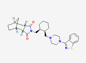 Two-dimensional chemical structure of Lurasidone Impurity E, CAS 1318074-24-6