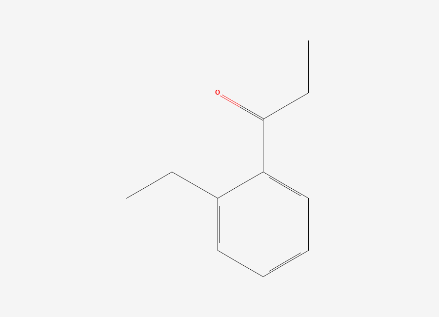 Two-dimensional chemical structure of 2′-Ethylpropiophenone, CAS 16819-79-7