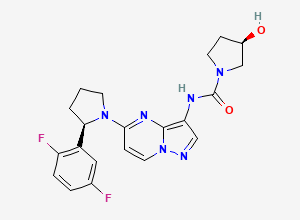 Two-dimensional chemical structure of (R)-Larotrectinib