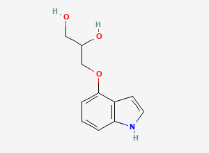 Two-dimensional chemical structure of Pindolol EP Impurity D, CAS 61212-32-6