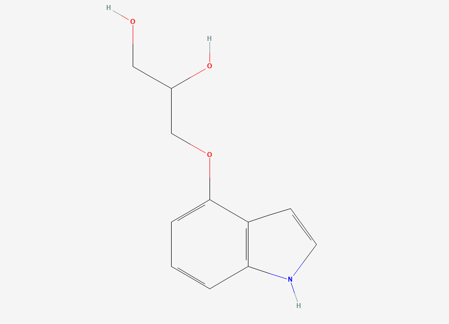 Two-dimensional chemical structure of Pindolol EP Impurity D, CAS 61212-32-6