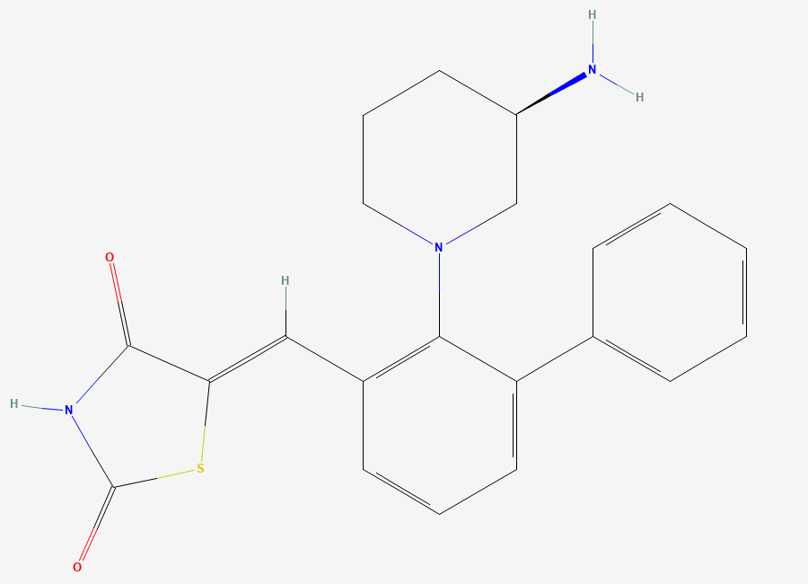 Two-dimensional chemical structure of Azd-1208