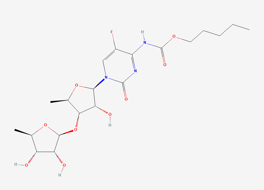 Two-dimensional chemical structure of Capecitabine 3-O-BDR Impurity, CAS 1262133-64-1