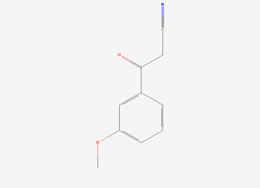 Two-dimensional chemical structure of 3-(3-Methoxyphenyl)-3-oxopropanenitrile