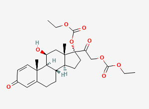 Two-dimensional chemical structure of Prednisolone Impurity 61