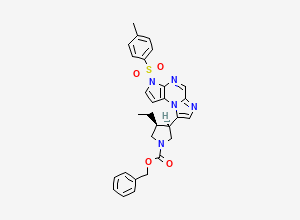 Two-dimensional chemical structure of Upadacitinib Cyclized Impurity, CAS 1708997-42-5