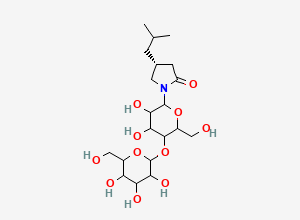 Two-dimensional chemical structure of Pregabalin Impurity PD 0224378