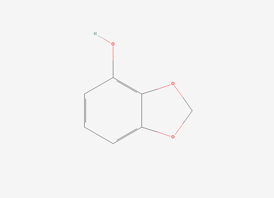 Two-dimensional chemical structure of 1,3-Benzodioxol-4-ol