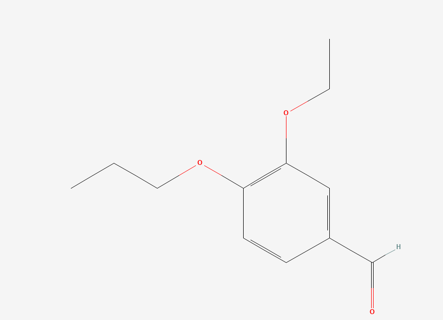 Two-dimensional chemical structure of 3-Ethoxy-4-propoxybenzaldehyde