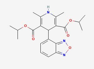 Two-dimensional chemical structure of Isradipine EP Impurity B, CAS 1352916-15-4