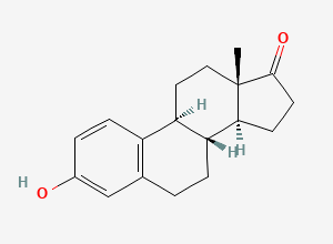 Two-dimensional chemical structure of Estrone, CAS 53-16-7