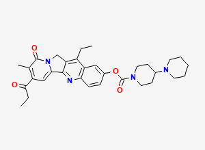 Two-dimensional chemical structure of Irinotecan Keto Impurity, CAS 176515-52-9
