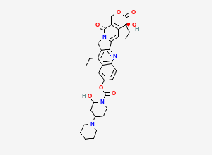 Two-dimensional chemical structure of 2-Hydroxy Irinotecan