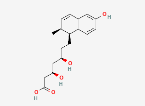 Two-dimensional chemical structure of Pravastatin EP Impurity G (Free Base) / Pravastatin Oxidation Impurity, CAS 136590-28-8