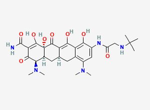 Two-dimensional chemical structure of Tigecycline EP Impurity A / Tigecycline Epimer, CAS 1422262-97-2