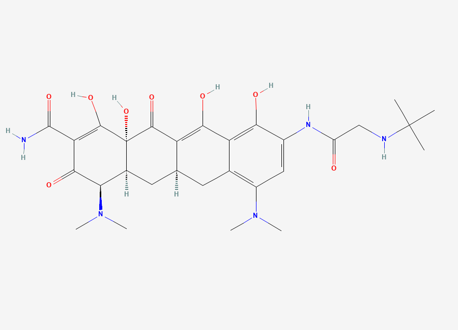 Two-dimensional chemical structure of Tigecycline EP Impurity A / Tigecycline Epimer, CAS 1422262-97-2