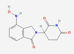 Two-dimensional chemical structure of N-Hydroxy Lenalidomide, CAS 2717380-87-3