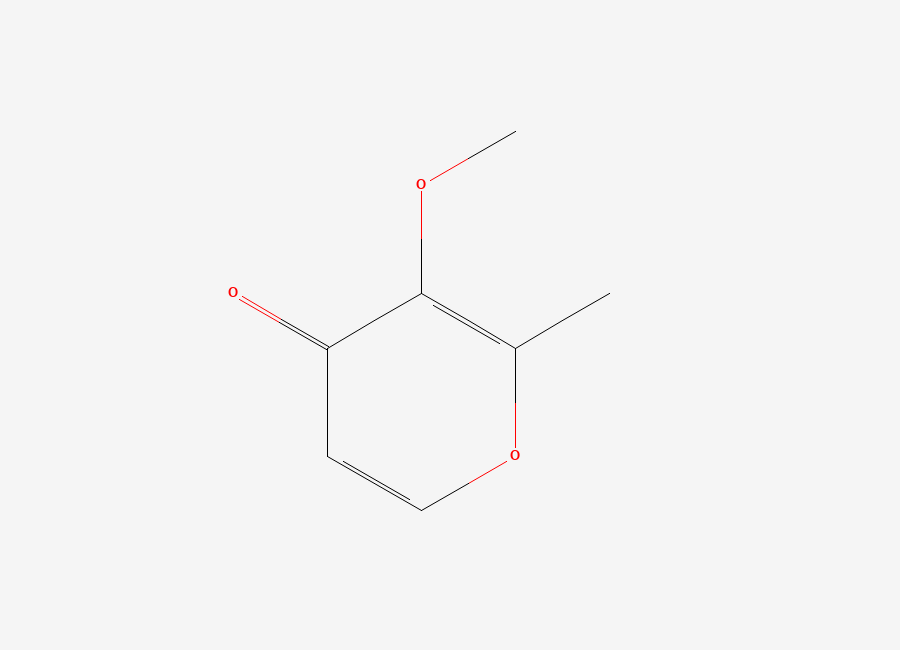 Two-dimensional chemical structure of 3-Methoxy-2-methyl-4H-pyran-4-one