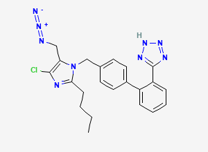 Two-dimensional chemical structure of Losartan Azide Impurity, CAS 727718-93-6