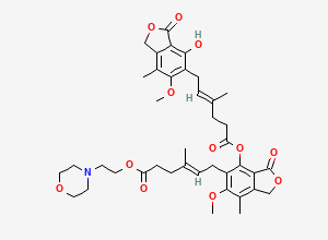 Two-dimensional chemical structure of Mycophenolate Dimer, CAS 165684-44-6