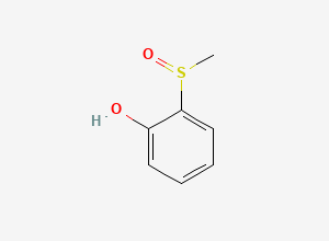 Two-dimensional chemical structure of 2-(Methylsulfinyl)phenol