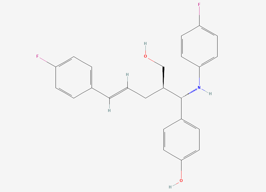 Two-dimensional chemical structure of 3'-Anhydro Ezetimibe Alcohol Impurity
