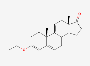 Two-dimensional chemical structure of Spironolactone Impurity 3