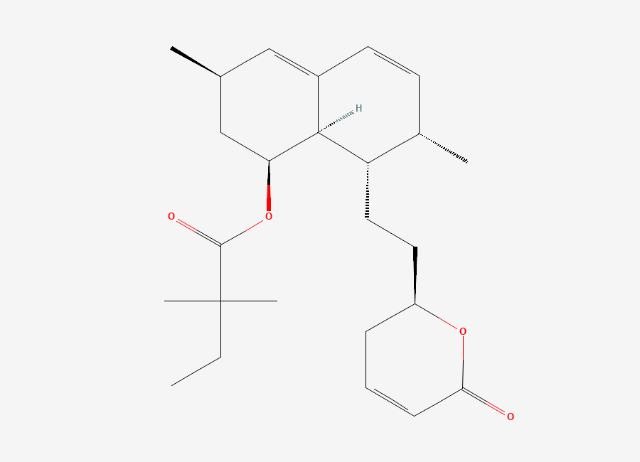 Two-dimensional chemical structure of Simvastatin EP Impurity C/ Simvastatin Related Compound C / 2,3-Anhydro Simvastatin / Dehydro Simvastatin / Simvastatin Dehydration Product, CAS 210980-68-0