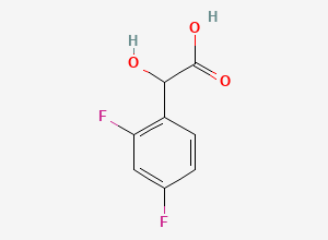 Two-dimensional chemical structure of 2,4-Difluoromandelic acid