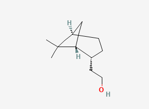 Two-dimensional chemical structure of 2-[(1R,2R,5R)-6,6-dimethyl-2-bicyclo[3.1.1]heptanyl]ethanol