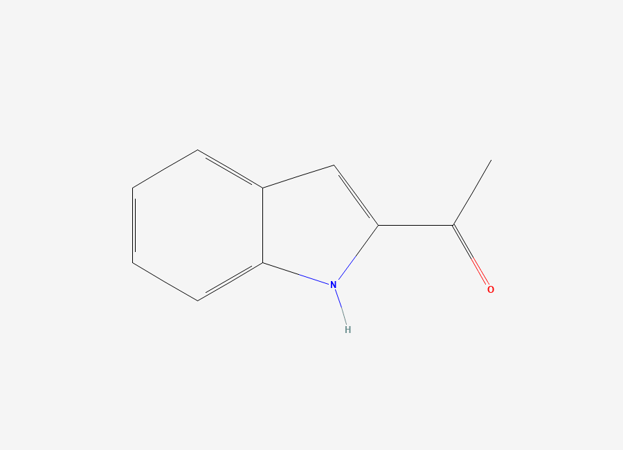 Two-dimensional chemical structure of 2-Acetylindole