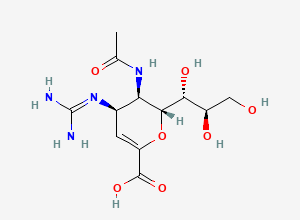 Two-dimensional chemical structure of Zanamivir EP Impurity H (Free Base), CAS 179531-57-8