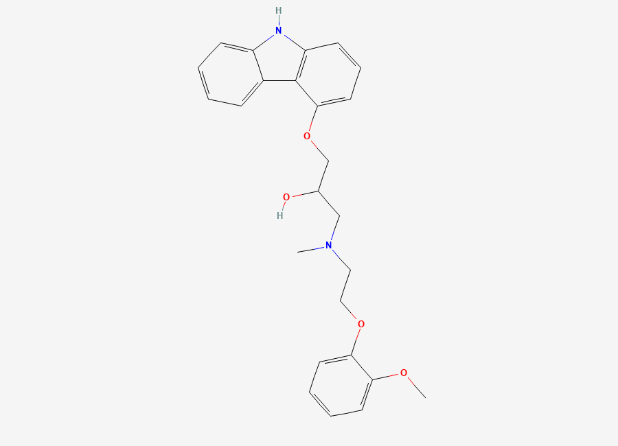 Two-dimensional chemical structure of N-Methyl carvedilol