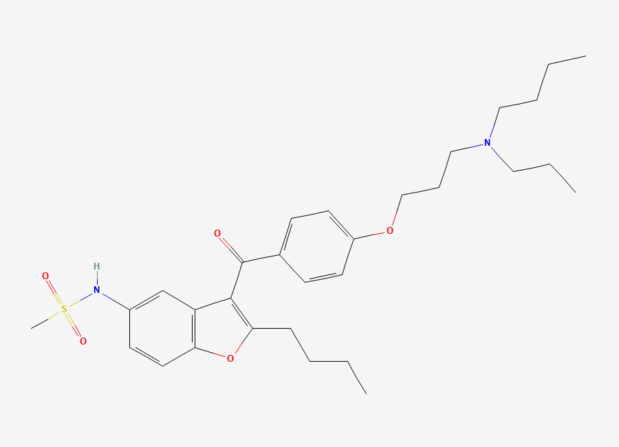 Two-dimensional chemical structure of Dronedarone Impurity 64