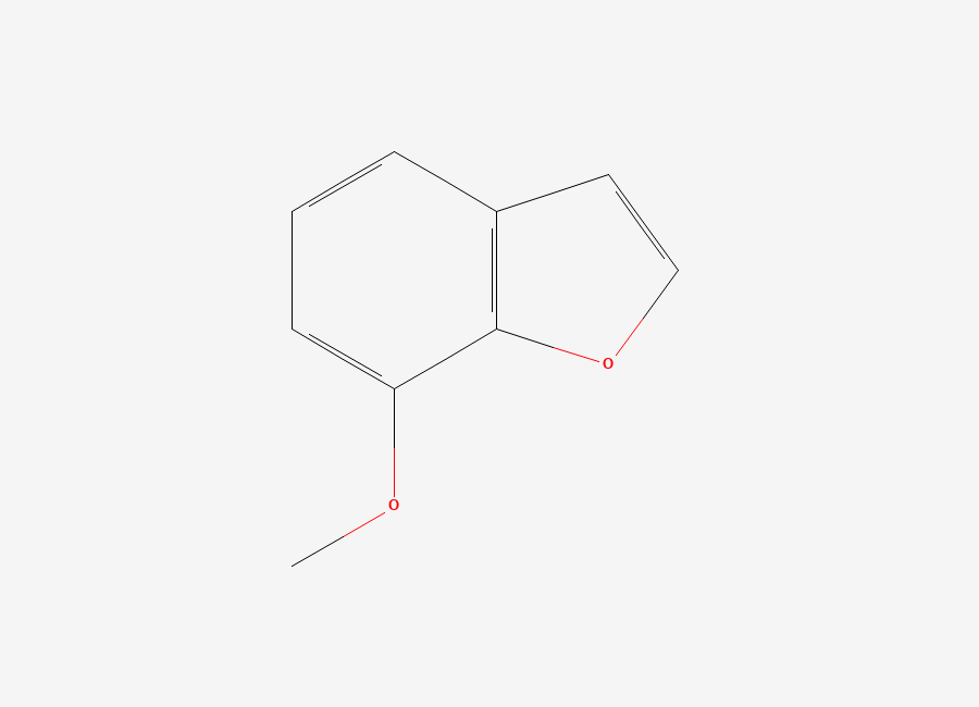Two-dimensional chemical structure of 7-Methoxybenzofuran
