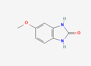 Two-dimensional chemical structure of 5-methoxy-1H-benzo[d]imidazol-2-ol, CAS 2080-75-3