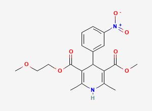 Two-dimensional chemical structure of Benidipine Impurity W