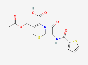 Two-dimensional chemical structure of Cephalothin Impurity G