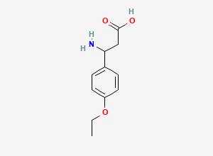 Two-dimensional chemical structure of 3-Amino-3-(4-ethoxyphenyl)propanoic acid