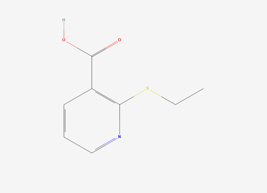 Two-dimensional chemical structure of 2-(Ethylthio)nicotinic acid
