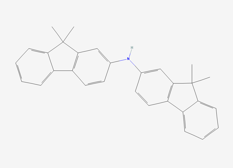 Two-dimensional chemical structure of N-(9,9-Dimethyl-9H-fluoren-2-yl)-9,9-dimethyl-9H-fluoren-2-amine