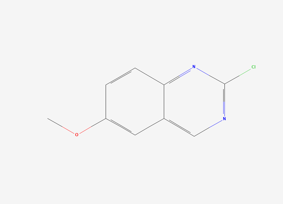Two-dimensional chemical structure of 2-Chloro-6-methoxyquinazoline