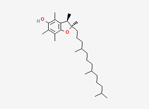Two-dimensional chemical structure of (2R,3R)-2,3,4,6,7-pentamethyl-2-(4,8,12-trimethyltridecyl)-3H-1-benzofuran-5-ol