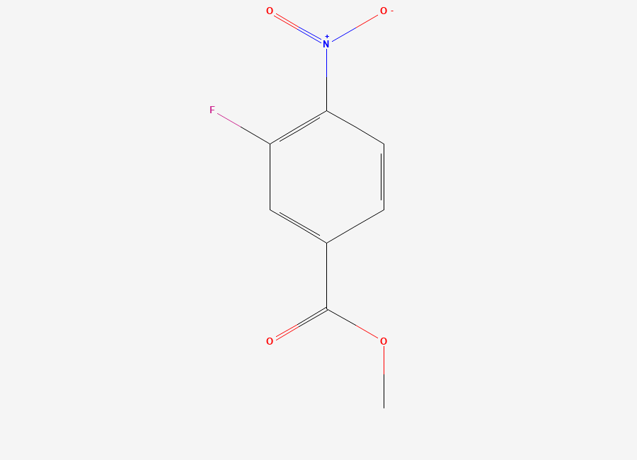 Two-dimensional chemical structure of Methyl 3-fluoro-4-nitrobenzoate