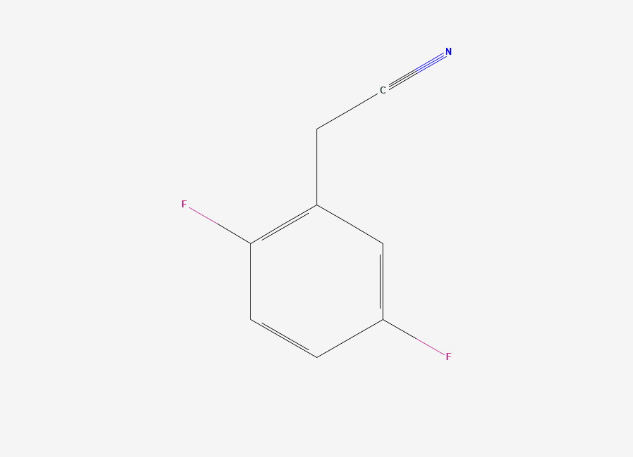 Two-dimensional chemical structure of (2,5-Difluorophenyl)acetonitrile