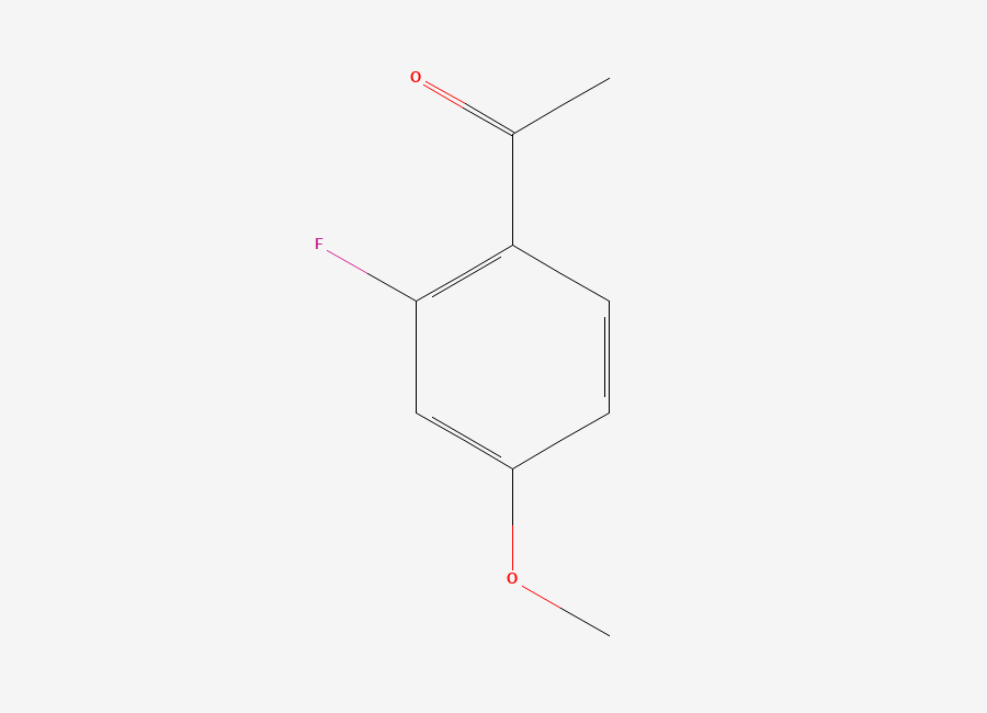 Two-dimensional chemical structure of 2'-Fluoro-4'-methoxyacetophenone